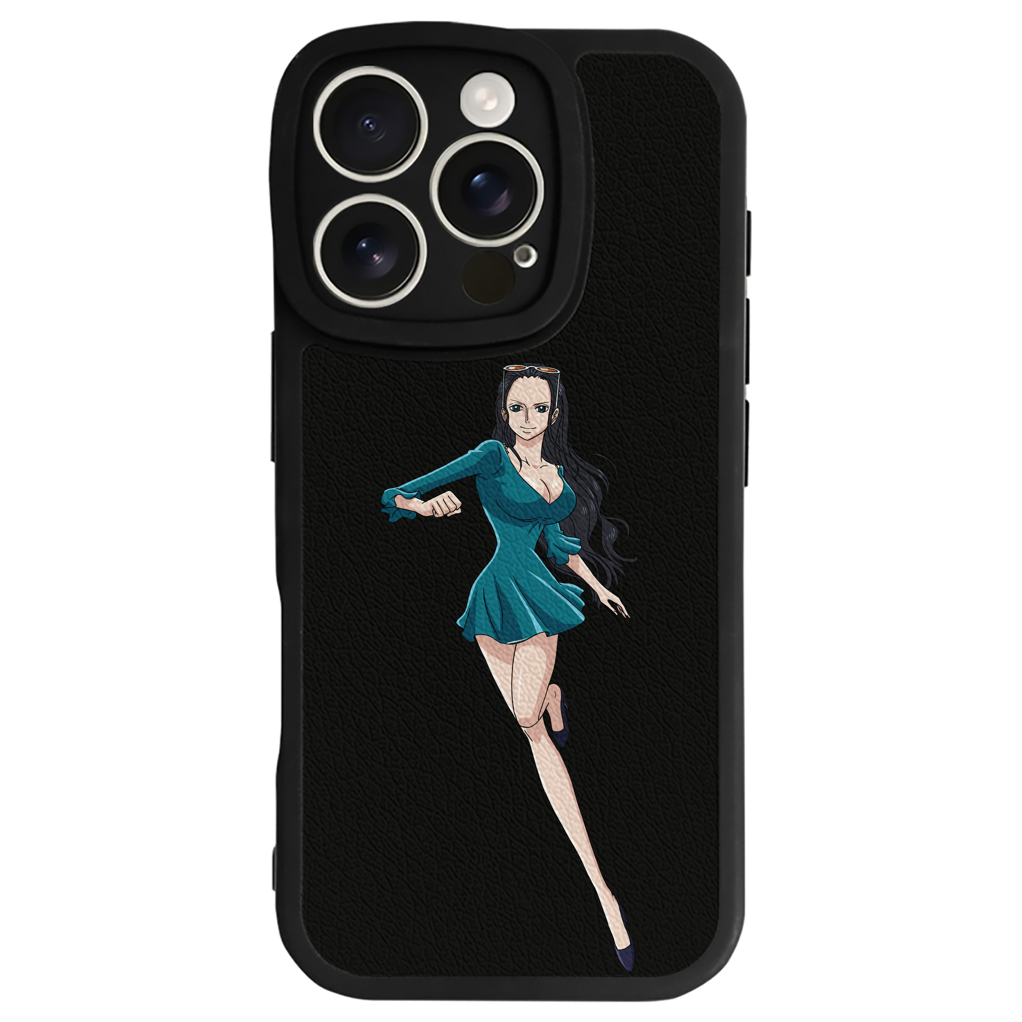 （画像用） ワンピース ニコ・ロビン ONE PIECE Nico Robin 【iPhone 16シリーズ対応】シリコンスマホケース（レザー調） 材質：シリコン